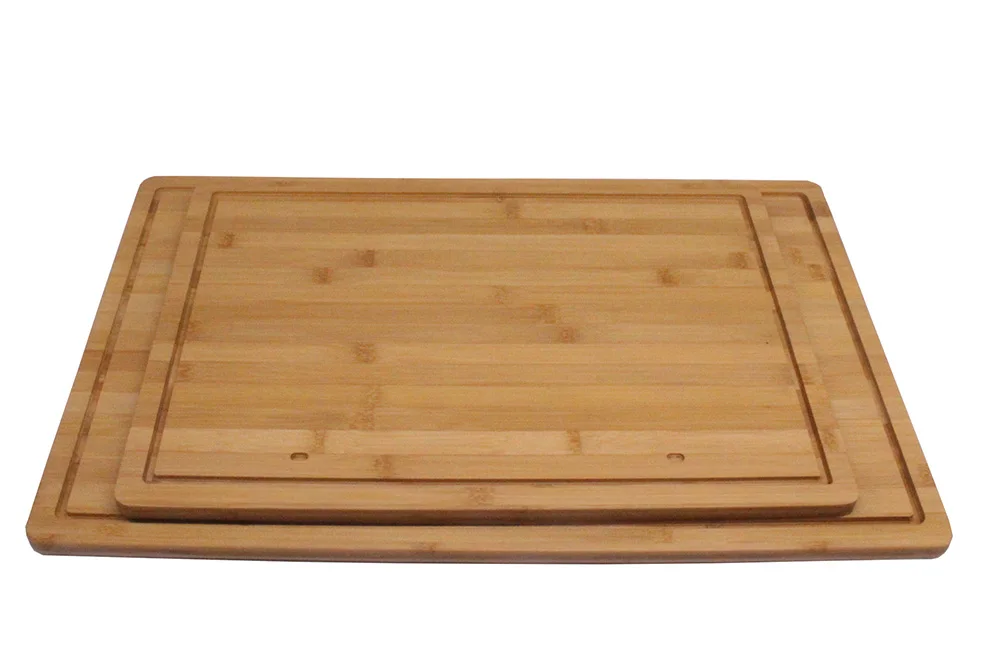 Customized Rectangular Bamboo Bread Board Tray with Clear Lid--BIG