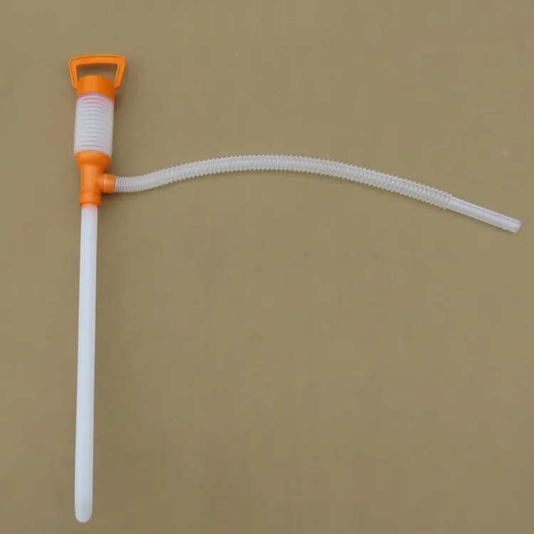 Plastic Hand Operated Oil Pump Portable Manual Oil Pump Siphon Tube Car Hose Fuel Gas Extractor Transfer Sucker