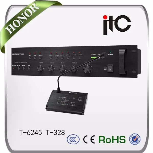 T-328 Remote Announcement Paging 6 zone Microphone for Public Address PA System