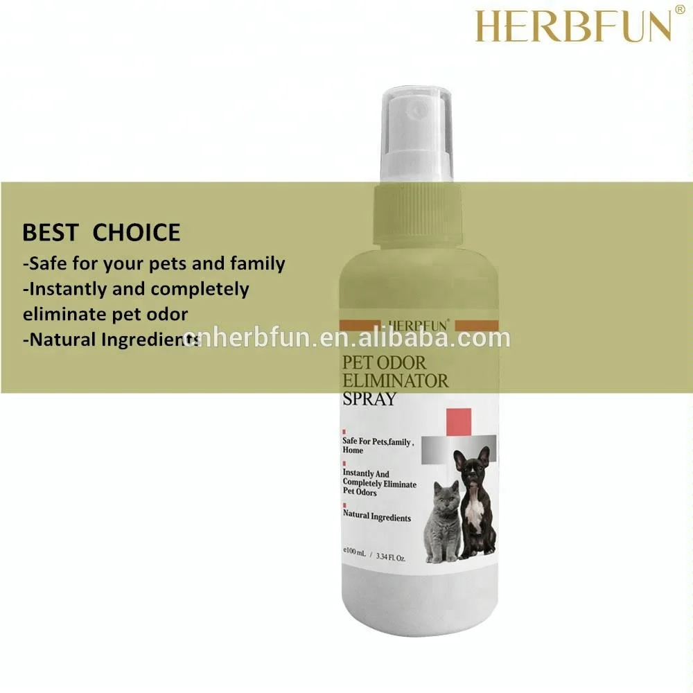 Private Label Eco Pet Urine Deodorizer Spray for Dogs and Cats