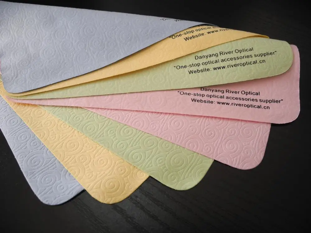 High quality custom logo printed microfiber lens cleaning cloth