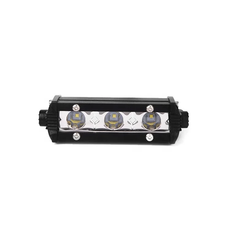 Mini single row led 12 volt CTD-XDP-001-F 9W car work headlight bar 3d strip lamp bulb of auto parts