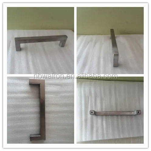 Hollow Stainless Steel 304 Cabinet Handles Set Polished & Satin 12*12*140 Satin Finished