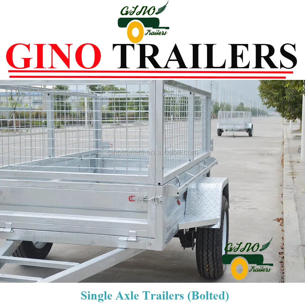 Heavy duty Hot Dipped Galvanised fully weld 6x4 box cage trailer