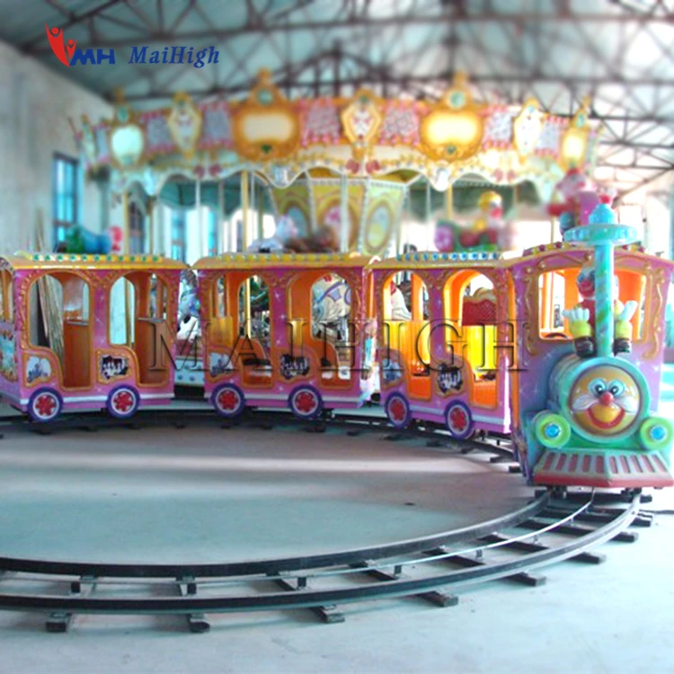 Train Rides on Rail Mall Mini Trains Kids Electric Track Train