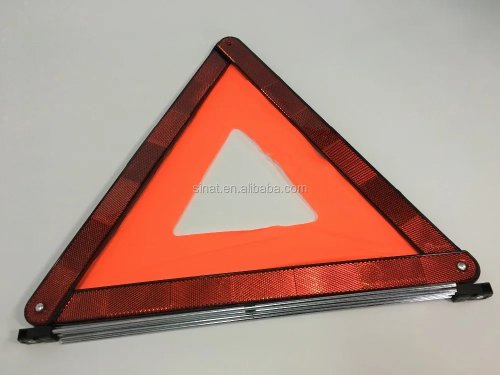 Vehicle Fault Reflective Warning Triangle With 4 Legs