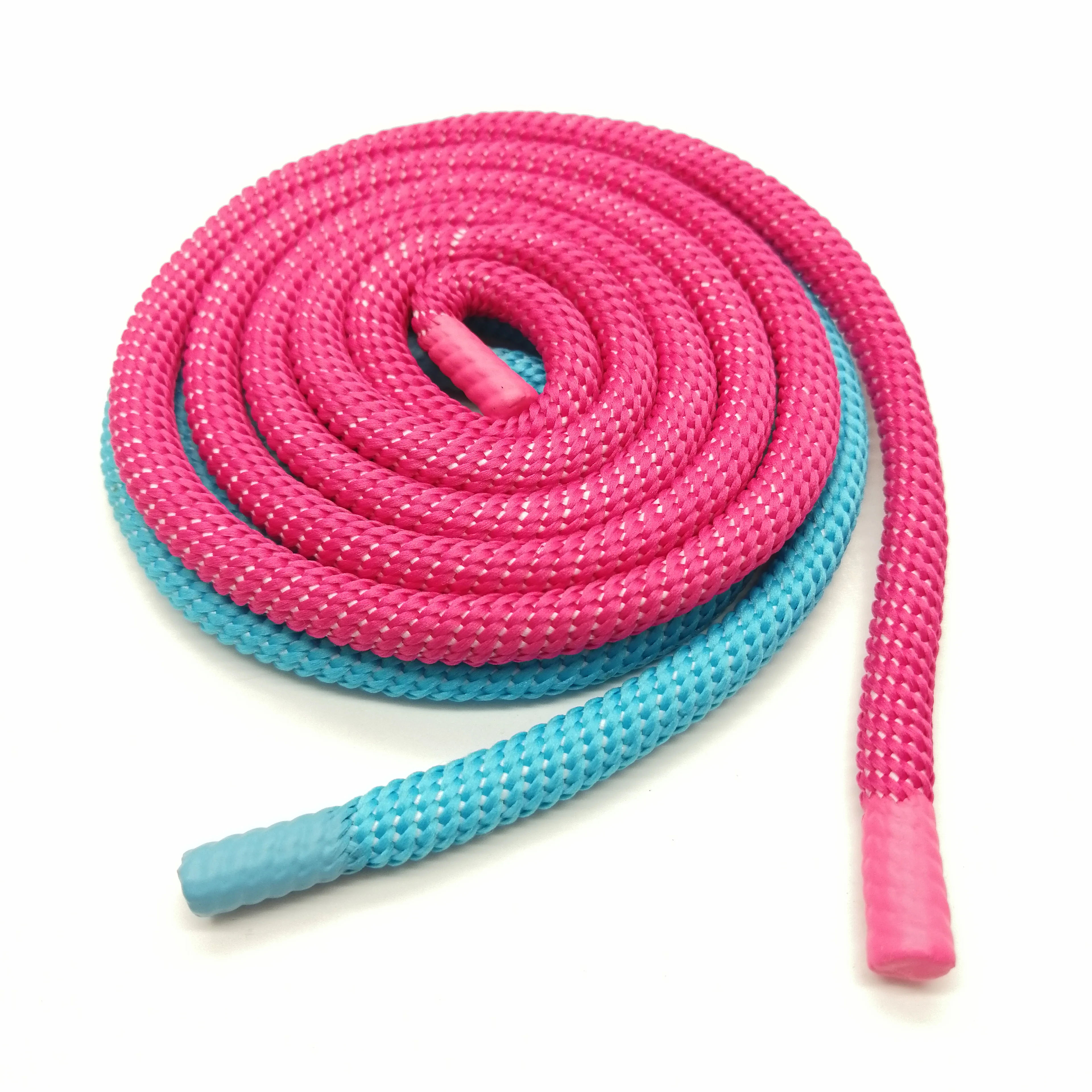 Wholesale 8mm round dipped end soft polyester hoodie laces