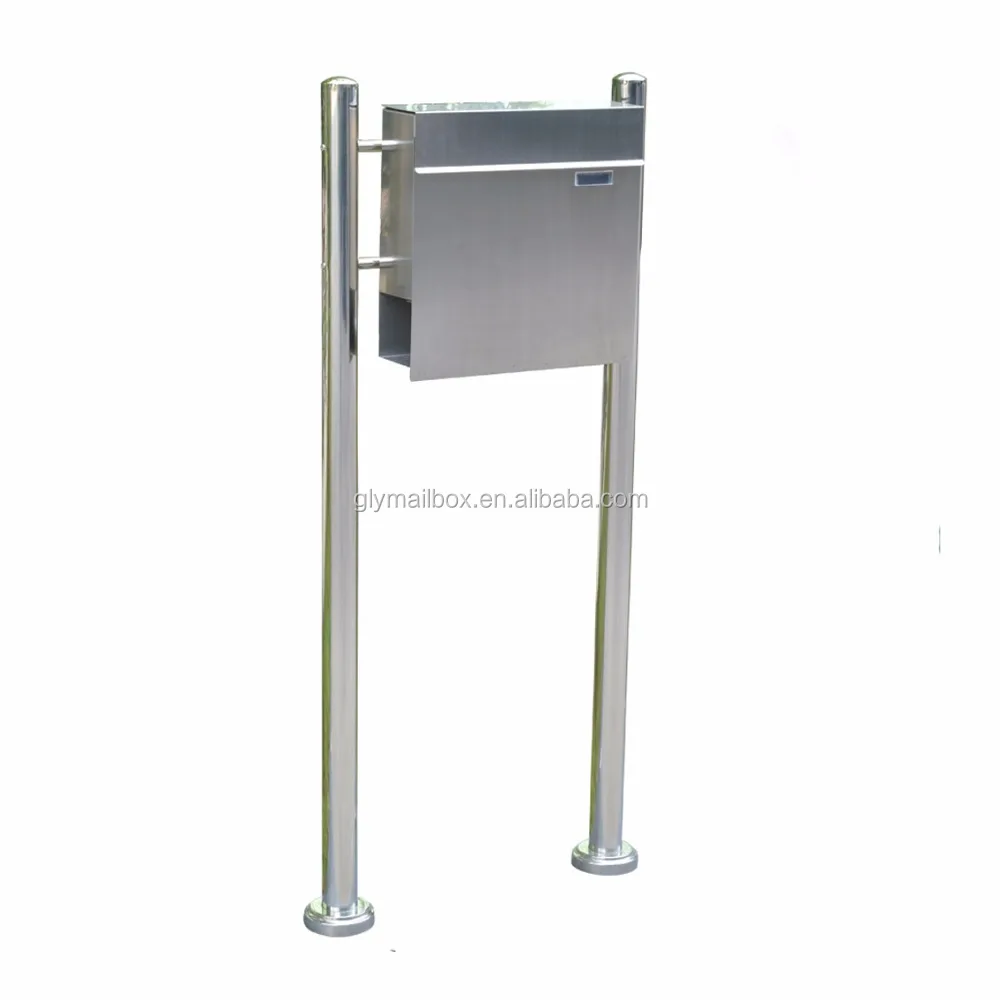 Freestanding stainless steel mailbox post box letterbox CF-M-503S-H