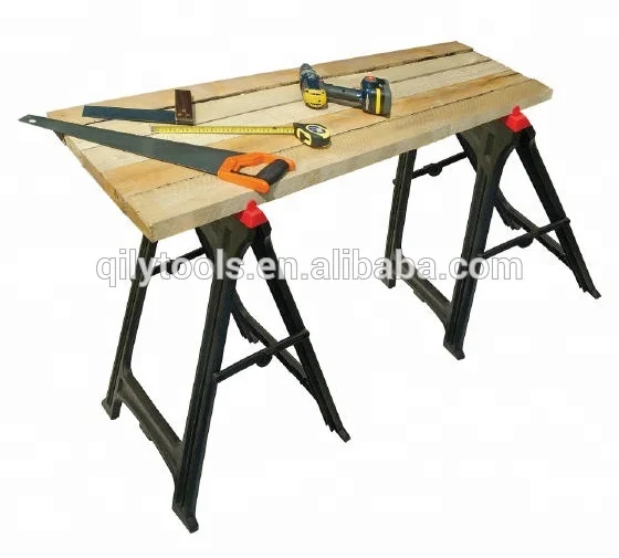 High quality folding sawhorse workbench
