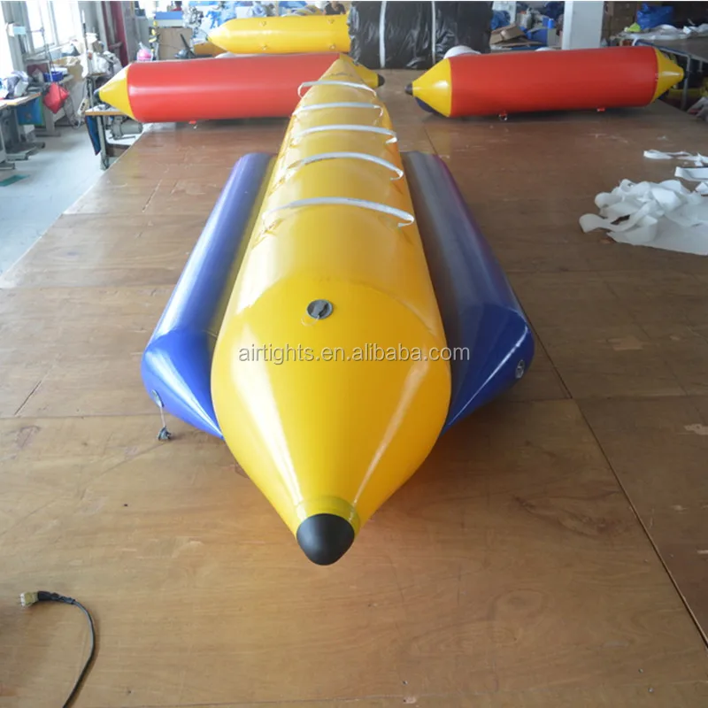 0.9mm PVC thick material quality fly fish inflatable banana boat