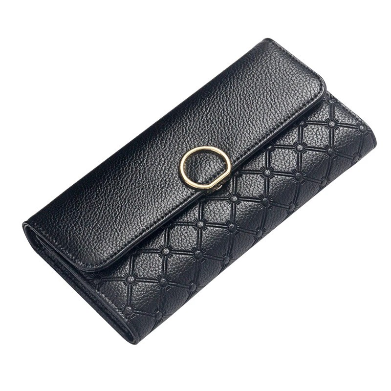 2019 wholesale ladies clutch large capacity pu leather woman wallet