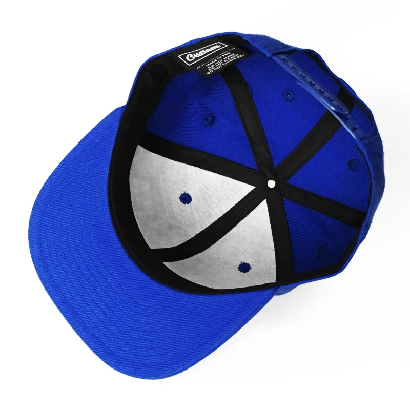 Guangzhou Cap Factory Wholesale Low MOQ Custom Embroidery Flat Brim Hat 6 Panel Gorras Snapback