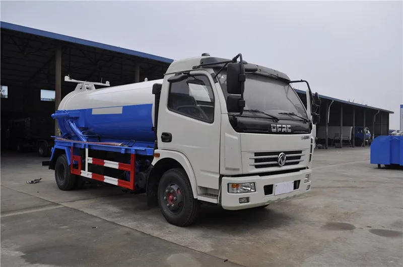 Dongfeng vacuum sewage suction combined jetting sewer cleaning sucking trucks