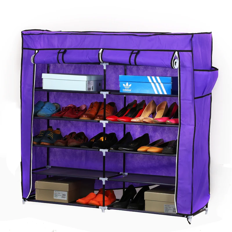 
Wholesale Non-woven folding fabric shoe cabinet storage organiser closet organizer shoe rack living room furniture 