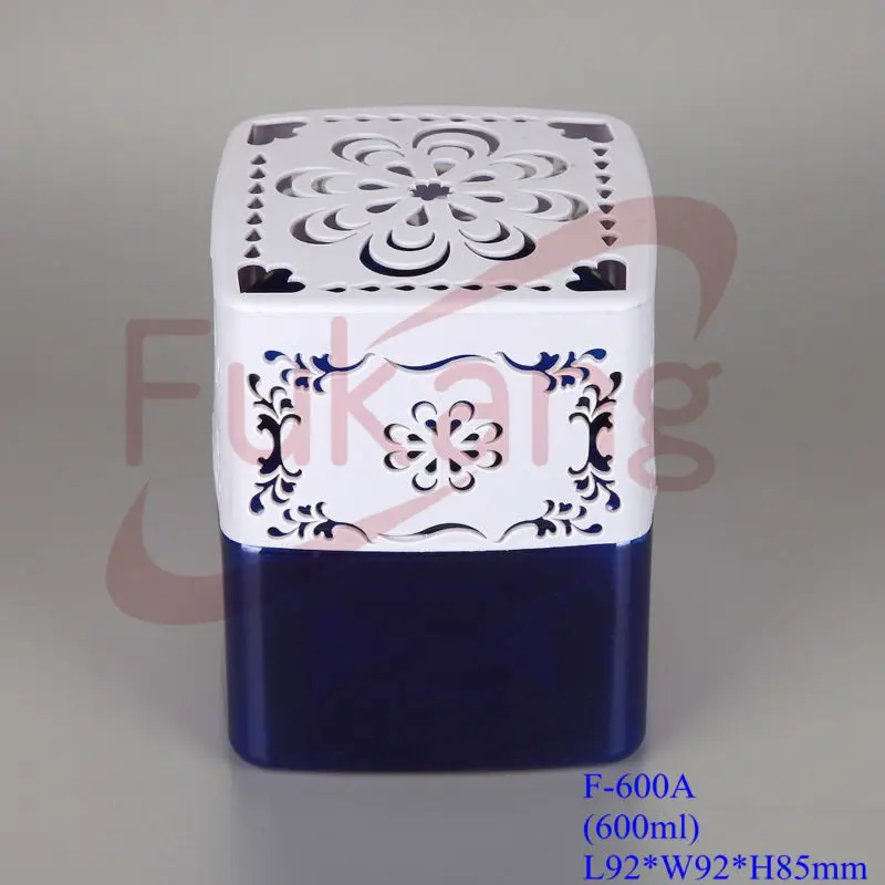 250ml square PET aromatic plastic bottle, PET clear car perfume plastic jar beautiful design plastic container custom made cap/