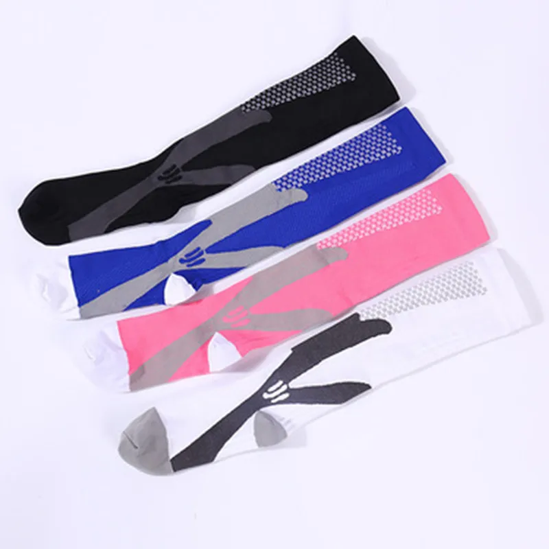 High Elastic Sports Men Women  20-30 mmHG Graduated Compression Comfortable Nylon Spandex Blend Compression Socks