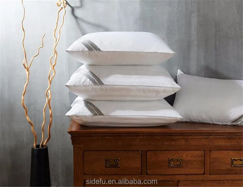 Luxury White Satin Custom Hotel Cotton Pillow Case Cotton Plain Dyed