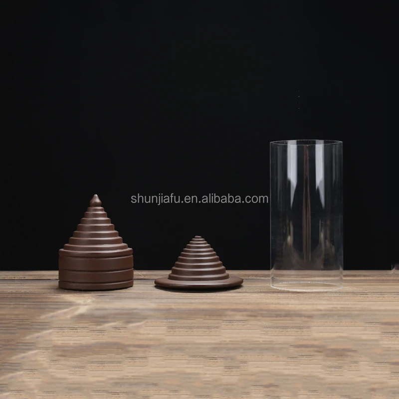 Home Decor Wholesale Censer Holder Cone Ceramic Smoke Backflow Incense Burner