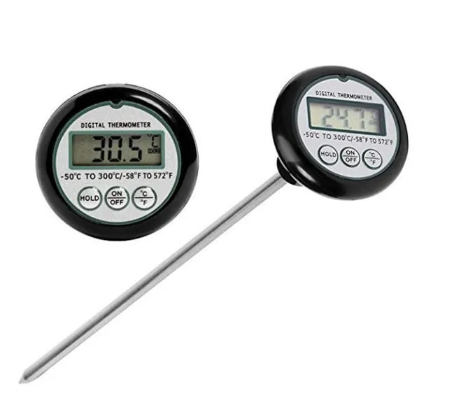 Digital Stainless Steel Probe Instant read soil thermometer-50~300C