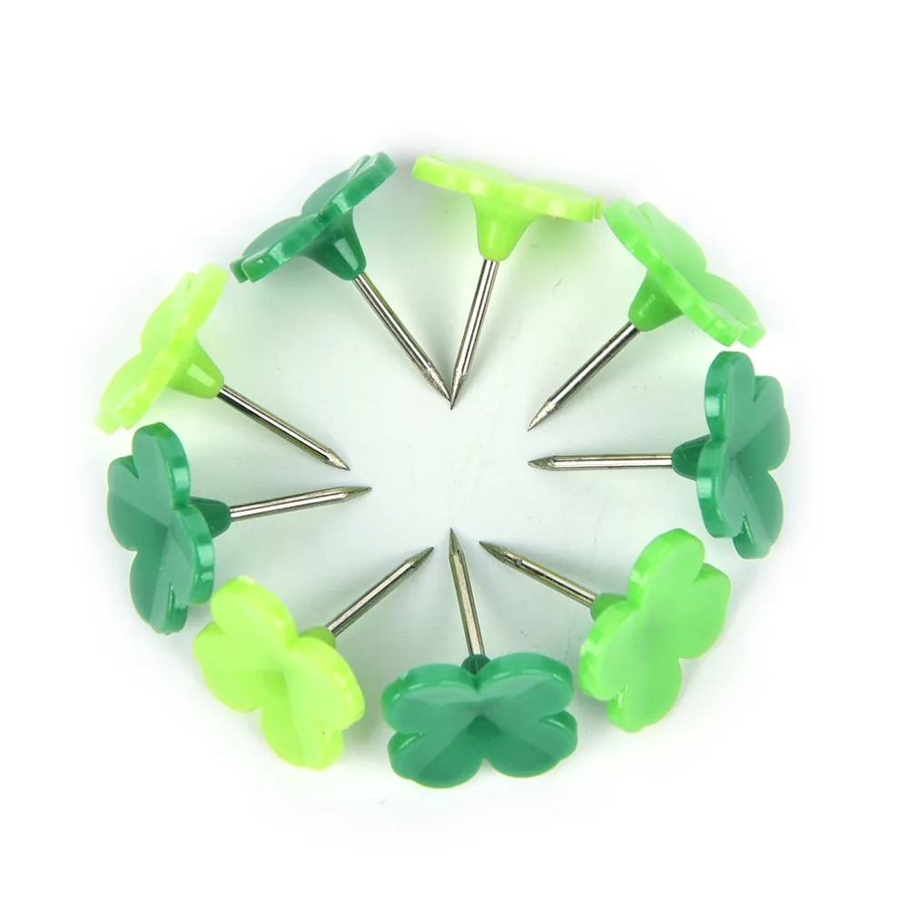 Color Shaped Metal Push Pins Tacs Office Teacher School Students
