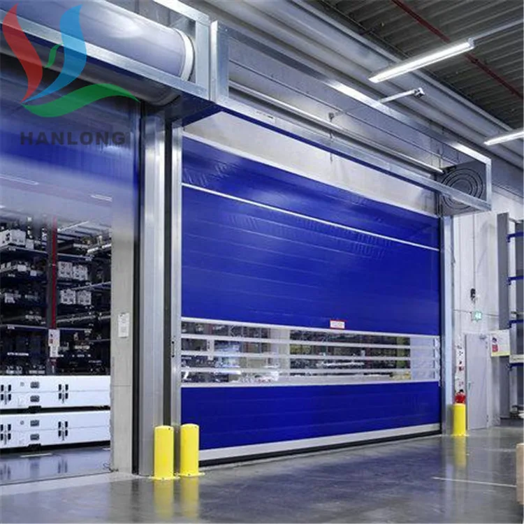 PVC Tarpaulin Fabric for Rapid Motorized Roll up Doors with Soft Curtain