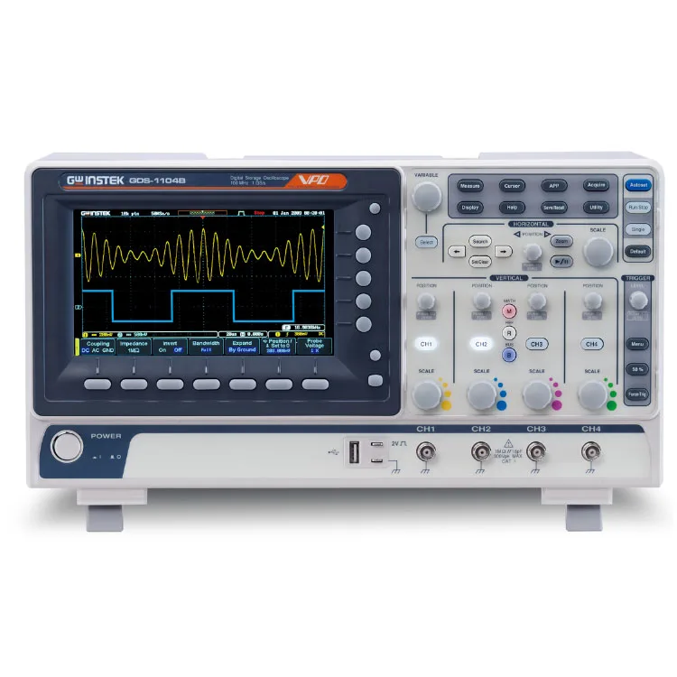
 Оригинальный gwinstek GDS-1104B цифровой осциллограф для студентов  