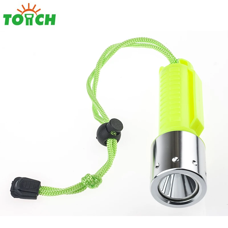 
High Quality 50 Meter Dive Linterna t6 Diving Flashlight Underwater Led Hard Light Torch for 18650 battery 