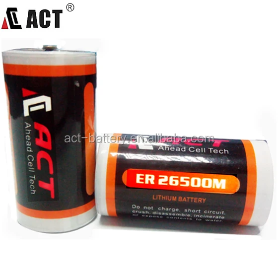 
CBattery 3.6V ER26500M ACT Lithium Battery,6500 mAh Nominal Capacity. 