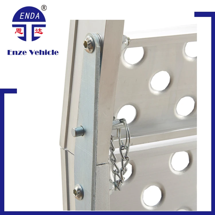 lawnmover plate dual folding portable motorcycle bike aluminum car loading ramp