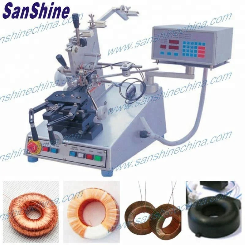 Toroid zero phase current transformer winding machine