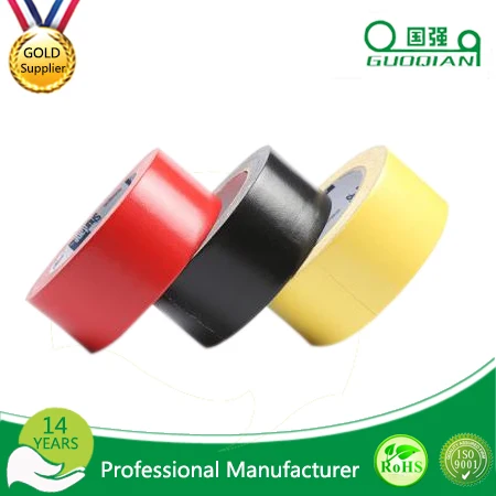 Factory Supply Rubber Adhesive Colored Blue Black White Sliver Carpet Edge Binding Waterproof Heavy Duty Fabric Cloth Duct Tape