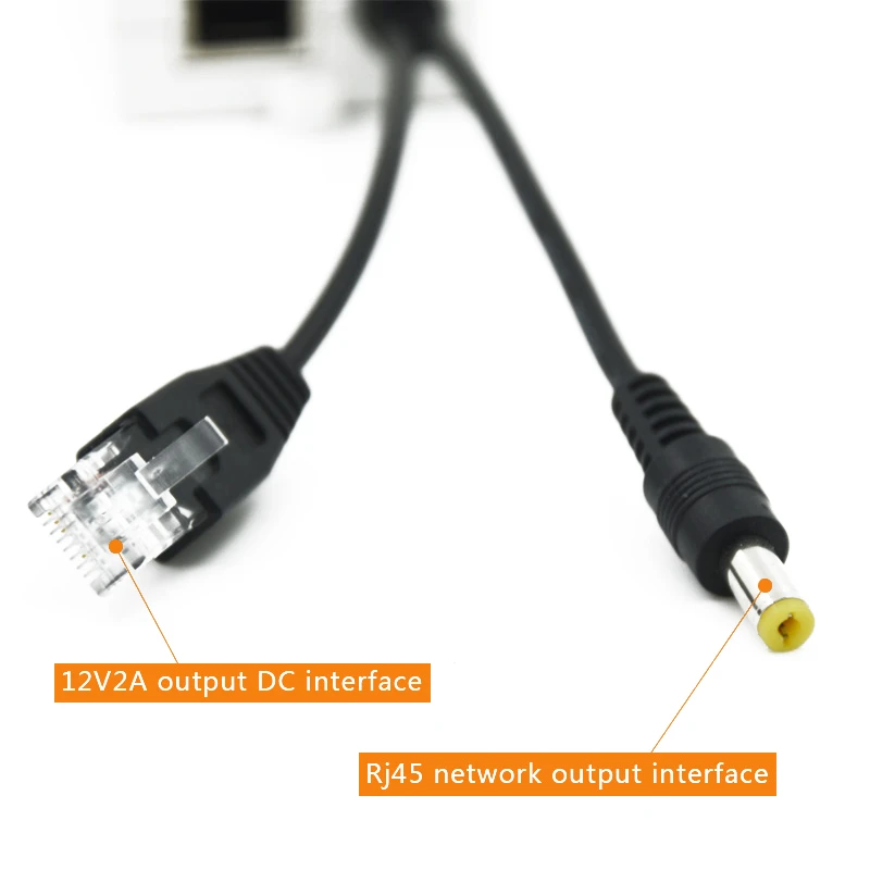 CCTV Monitor camera POE Splitter Standard 48V turn 12V2A POE power supply IEEE802.3AT/AF