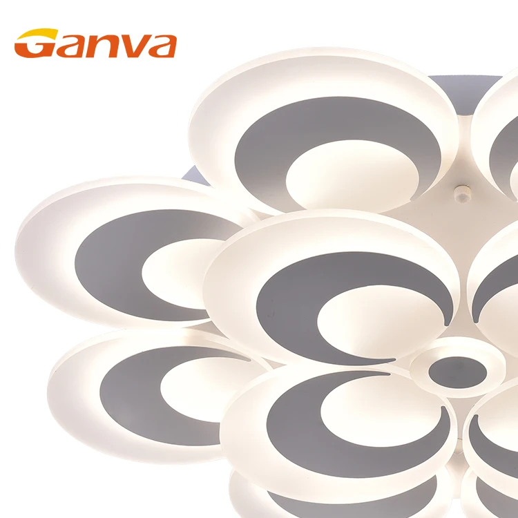 GANVA Warm White Modern Flower Shade Home Decorative Restaurant LED Ceiling Light Fixture
