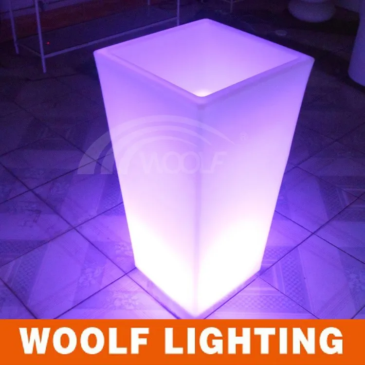 New European Led Outdoor Flower Pots,Garden Decorative Flowerpot,Modern Led Lighting Planter