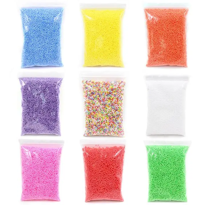 
Manufacturer Polystyrene Styrofoam Foam Balls For Slime Making Kit Fillers Crafts in 9g/bag 