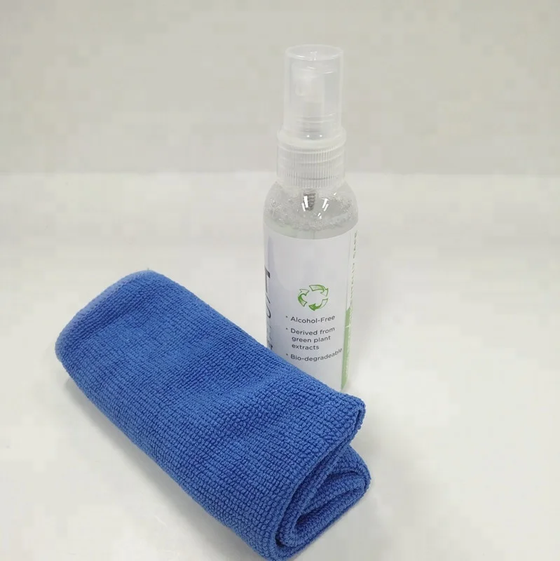 Custom 30ml 60ml 200ml Phone Computer TV Screen Cleaner Cleaning Kit Spray Ingredients Wipes Formula Liquid Laptop Cleaner Set