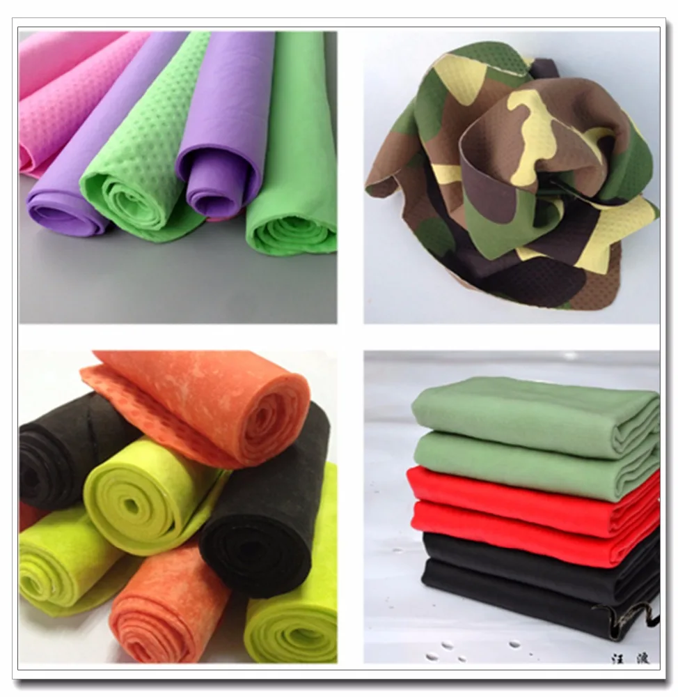 2018 summer China supplier new product printed pattern design PVA towel for home clean & gym sports in zipper bag with card