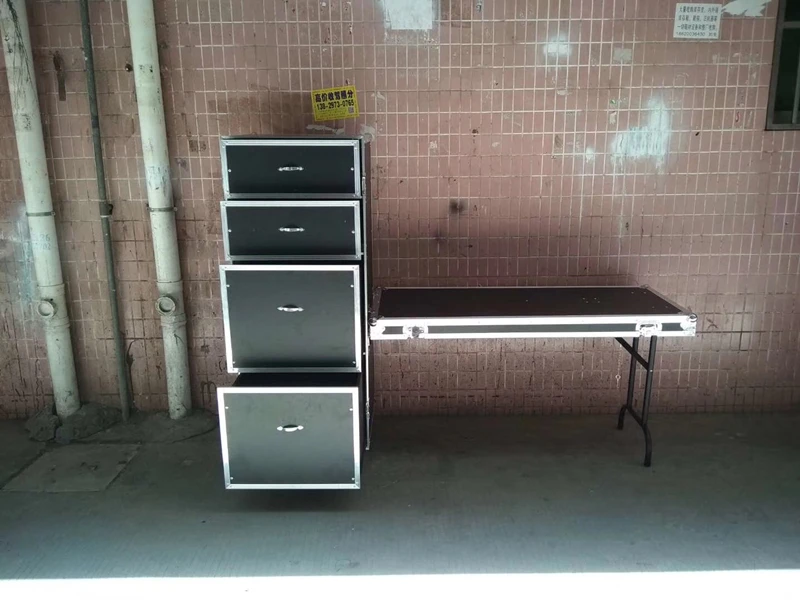 Customize 16U Standard Shockproof mixer dj Flight Case with Table Legs