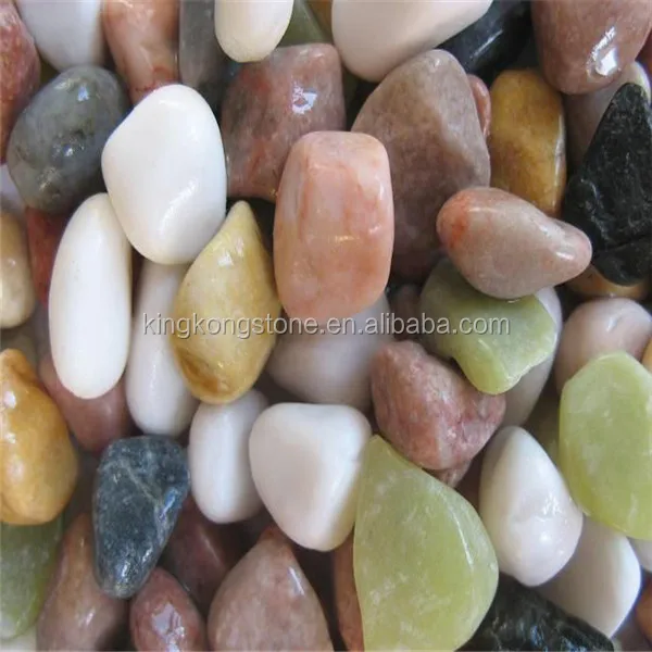 
Chinese good quality and low price colorful pebbles 
