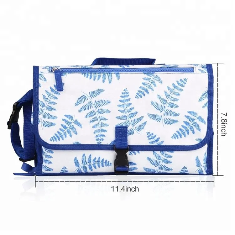 Travel Full Printing Hanging Baby Diaper Changing Pad Portable nappy change mat clutch
