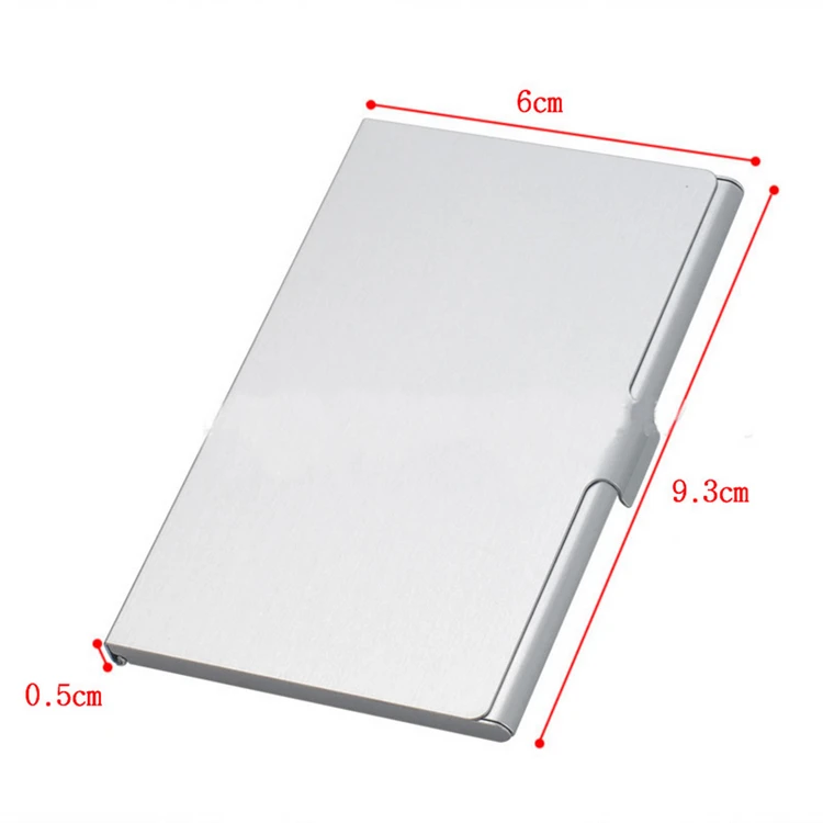 Blank Metal Business Card Holder Case
