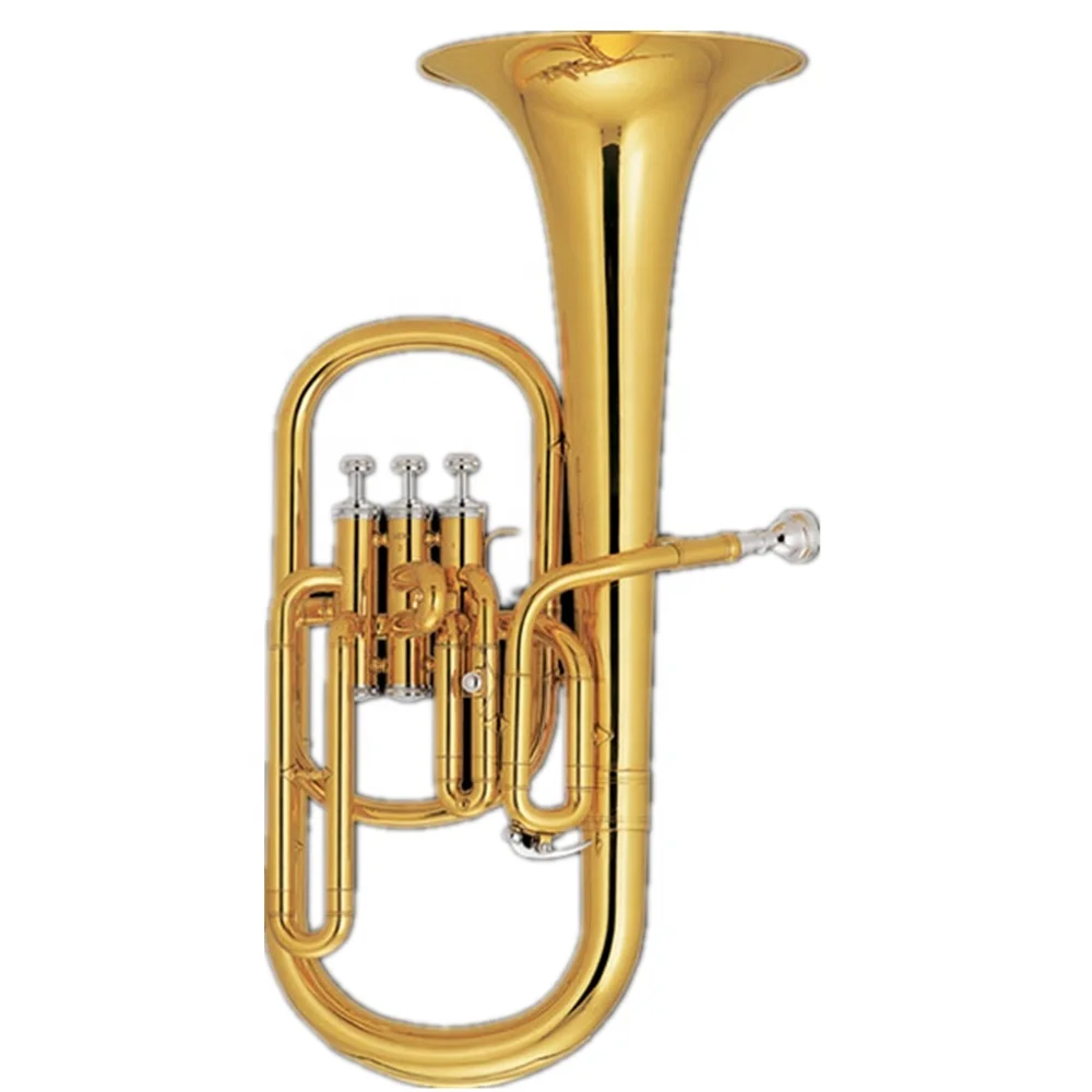 Popular grade gold lacquer Tone Eb alto horn Wholesale Professional Musical Instrument OEM
