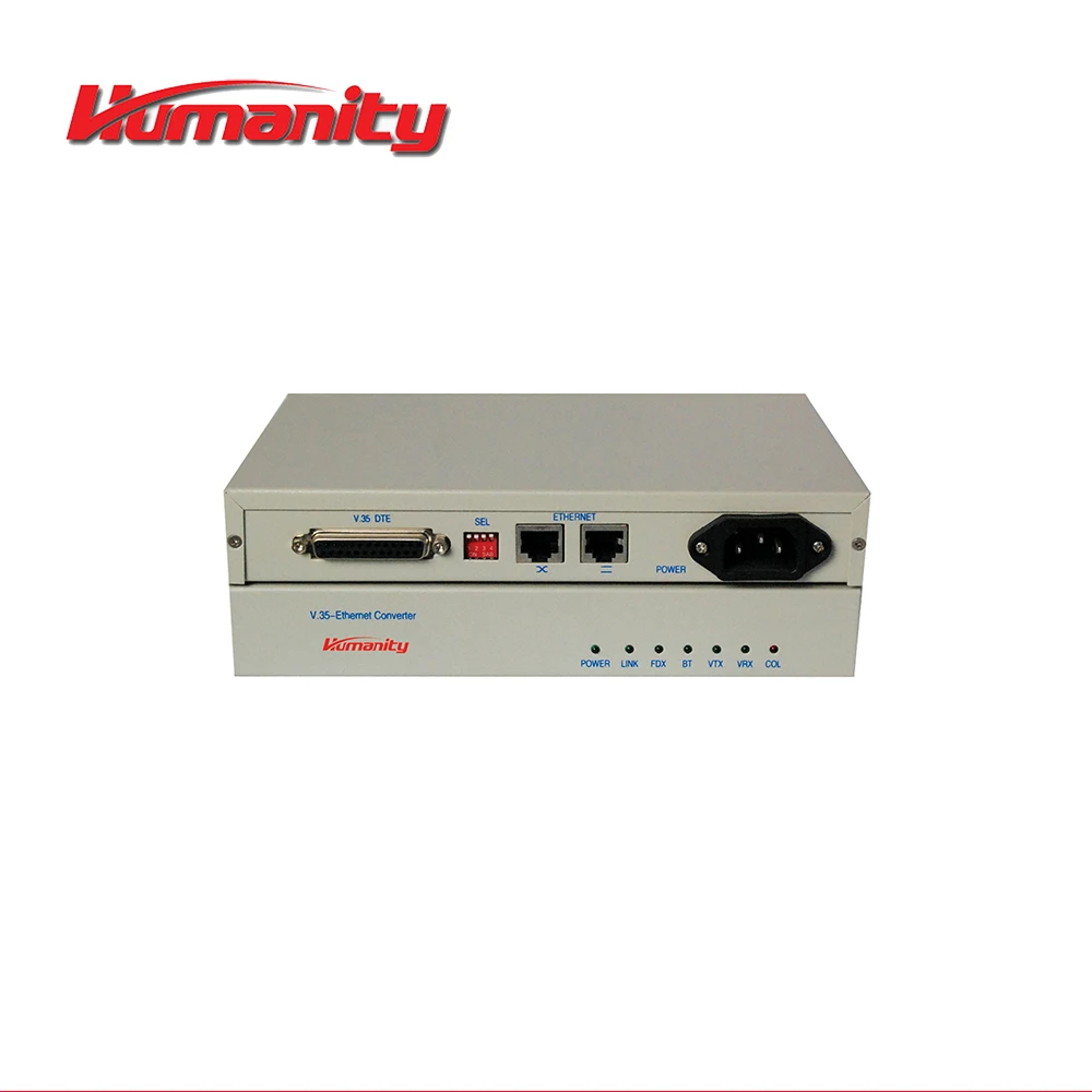 Ethernet over V3.5 solution HM-C110 Humanity V.35 to Ethernet Protocol Converter