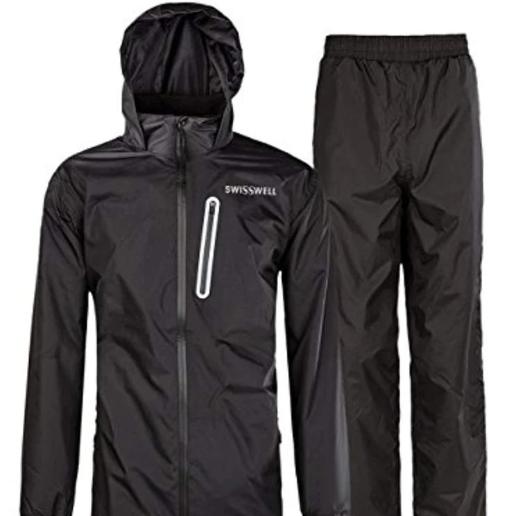 Jacketown оптовая продажа одного человека; Цвет черный, темно-синий; Ботинки в байкерском 100% полиэстер с покрытием из искусственной кожи водонепроницаемый мужской дождевик плащ для домашних животных