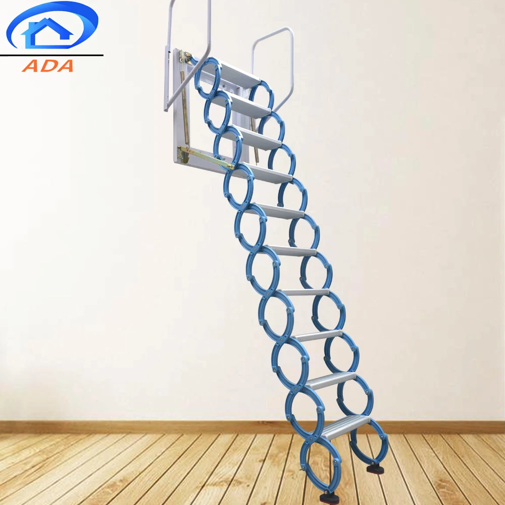 Low price Titanium Magnesium Alloy Metal Folding Extension Ladder