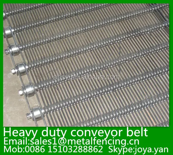 
Pipeline transporting stainless steel chain link plank joint conveyor belt 