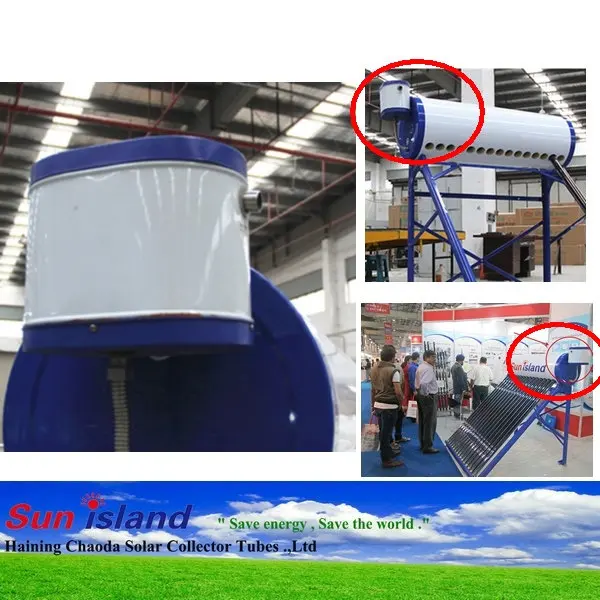 Newest design !! 8L side assistant tank for solar water heater hot selling in india market
