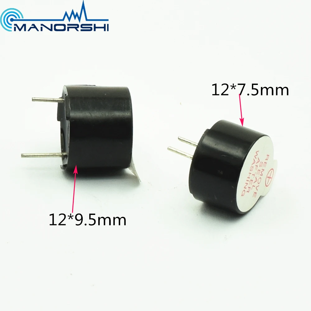 3 В 5 В 12*9.5 мм 2.3 кГц 85db магнитный зуммер используется для дверной звонок безопасности