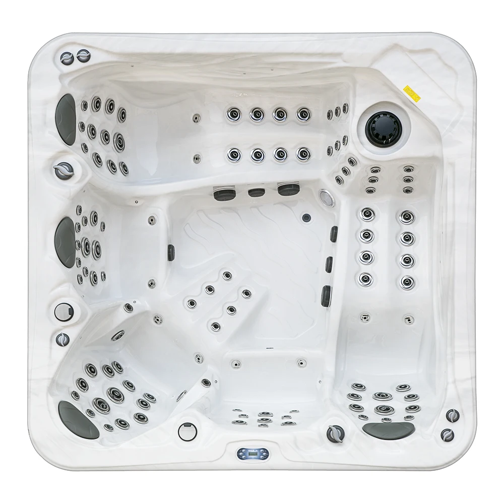 China manufacturer Outdoor Acrylic Spa Bathtub Portable Whirlpool with 3 loungers hot tub