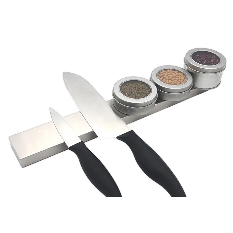 Магнитный блок для кухонных ножей, магнитный держатель для кухни, 14 дюймов, из нержавеющей стали